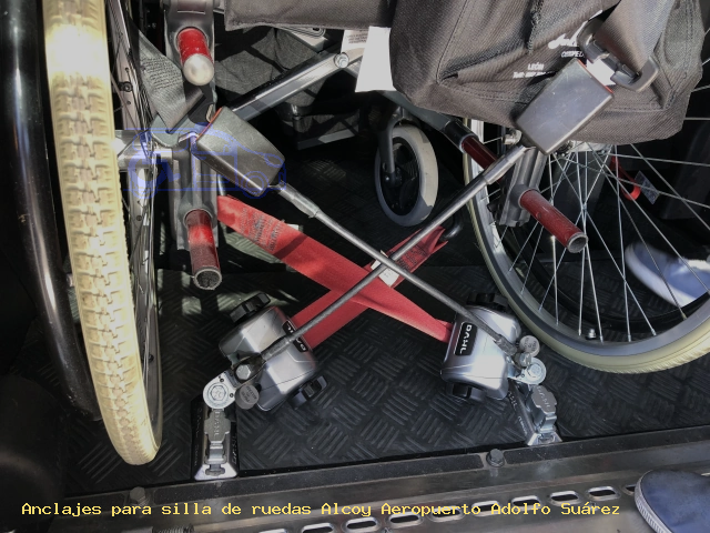 Fijaciones de silla de ruedas Alcoy Aeropuerto Adolfo Suárez